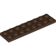 Lego destička 2x8, hnědá (303425, 4141046)